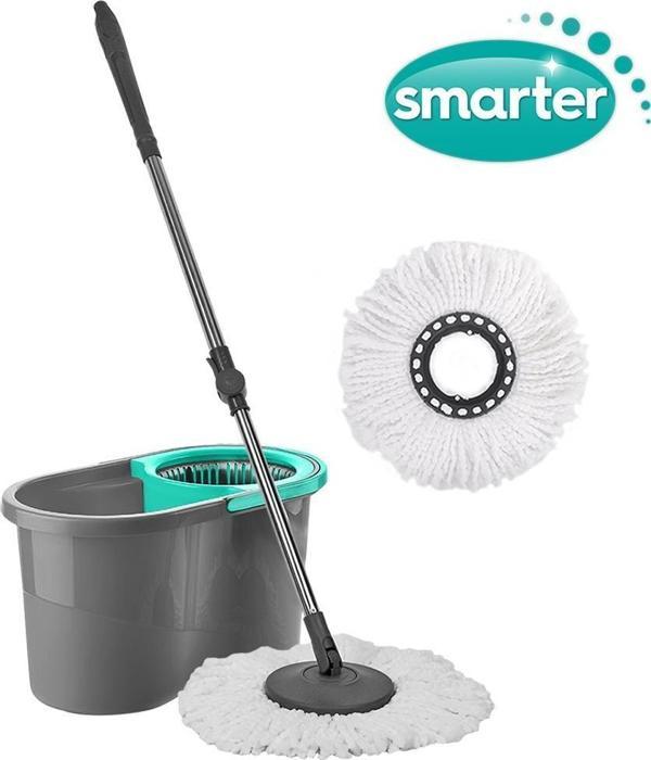 SMARTER OTOMATİK TEMİZLİK SETİ VE MİKROFİBER YEDEK MOP PASPAS - Image 1