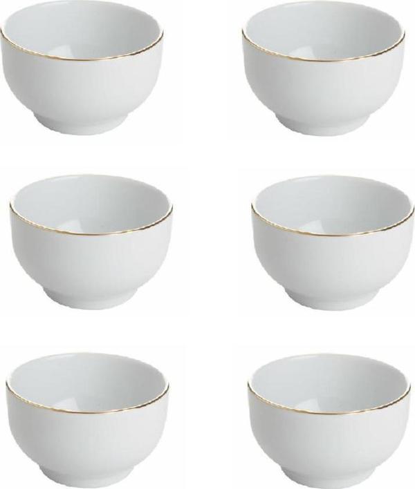 Porland Altın Yaldız Porselen Kase 11cm 6'lı - Image 1