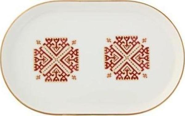 Porland Arabesque Serisi 18 cm Kayık Tabak Desen6 - Image 1