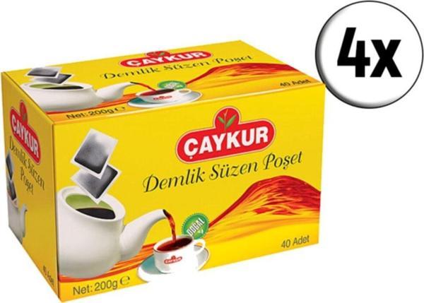 Çaykur Caykur Demlık Pos.40'Lı 200Gr*4 Lu - Image 1