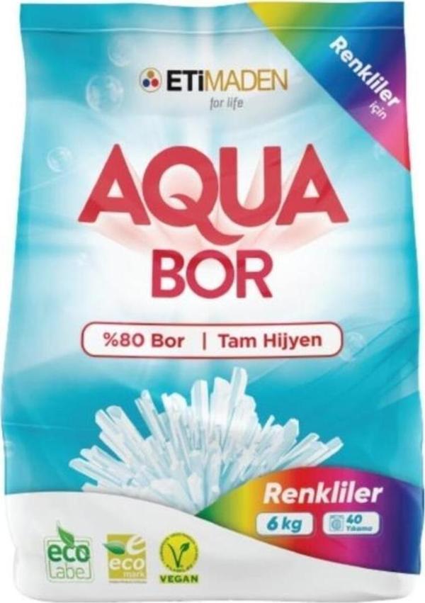 Eti Maden Aquabor %80 Bor Renkliler İçin Toz Deterjan 6 Kg - Image 1
