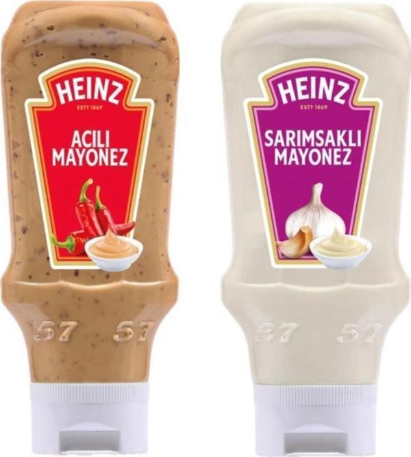 Heinz Acılı Mayonez 405Gr - Sarımsaklı Mayonez 400Gr 2Li Set - Image 1
