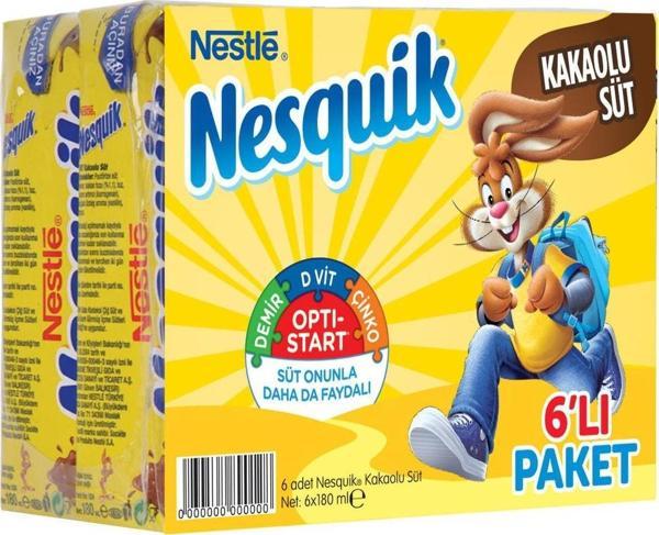 Nestle Nesquik Kakaolu Süt 6X180 Ml - Image 1