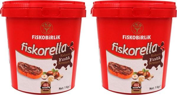 Fiskobirlik Fiskorella Kakaolu Fındık Kreması 1 kg 2 li - Image 1