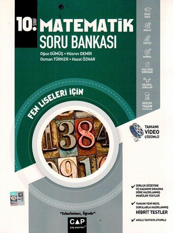 10. Sınıf Matematik Fen Lisesi Soru Bankası - Çap Yayınları - Image 1