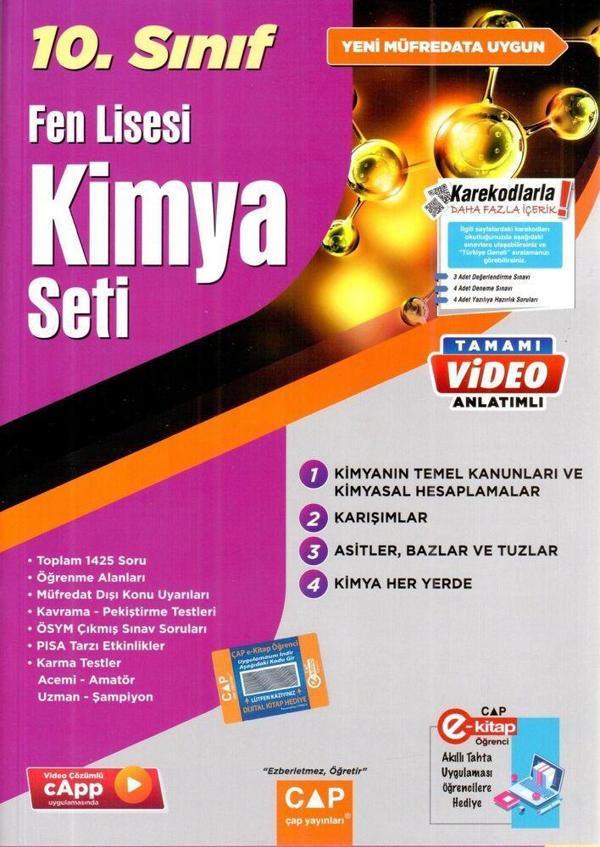 10.Sınıf Fen Lisesi Kimya Seti - Çap Yayınları - Image 1