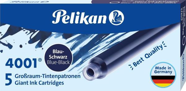 Pelikan Dolma Kalem Kartuşu 5'li Büyük - Mavi Siyah  - Image 1