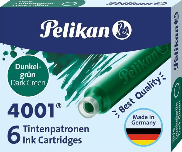 Pelikan Dolma Kalem Kartuşu 6'lı - Koyu Yeşil  - Image 1