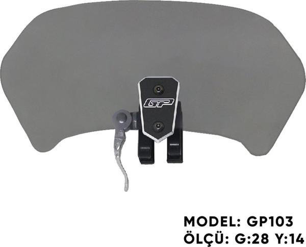 GP Kompozit GP103 Universal Asansörlü Deflektör Füme - Image 1