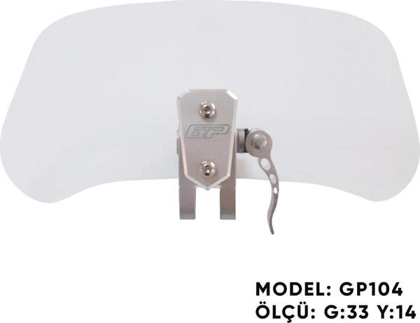 GP Kompozit GP104 Universal Asansörlü Deflektör Şeffaf - Image 1