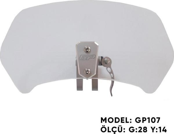 GP Kompozit GP107 Universal Asansörlü Deflektör Şeffaf - Image 1