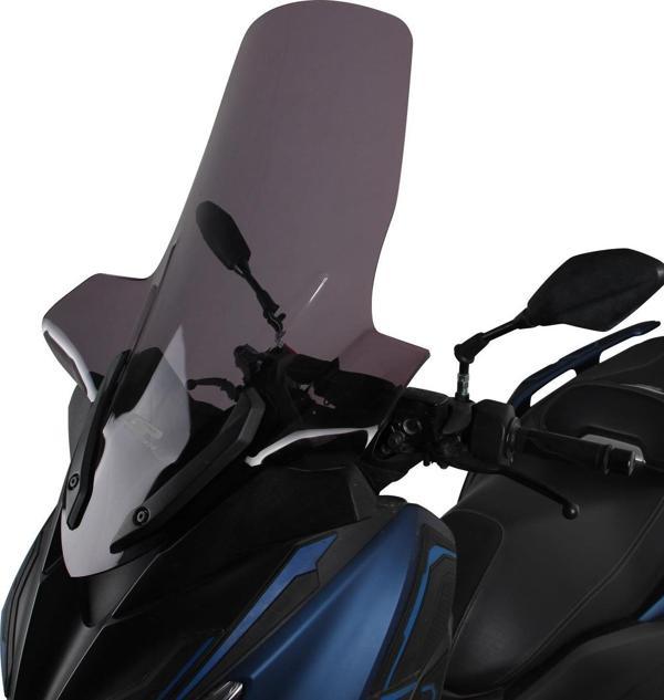 GP Kompozit Yamaha XMAX 250 / 300 / 400 2018-2023 Uyumlu Elcikli Ön Cam Füme - Image 1