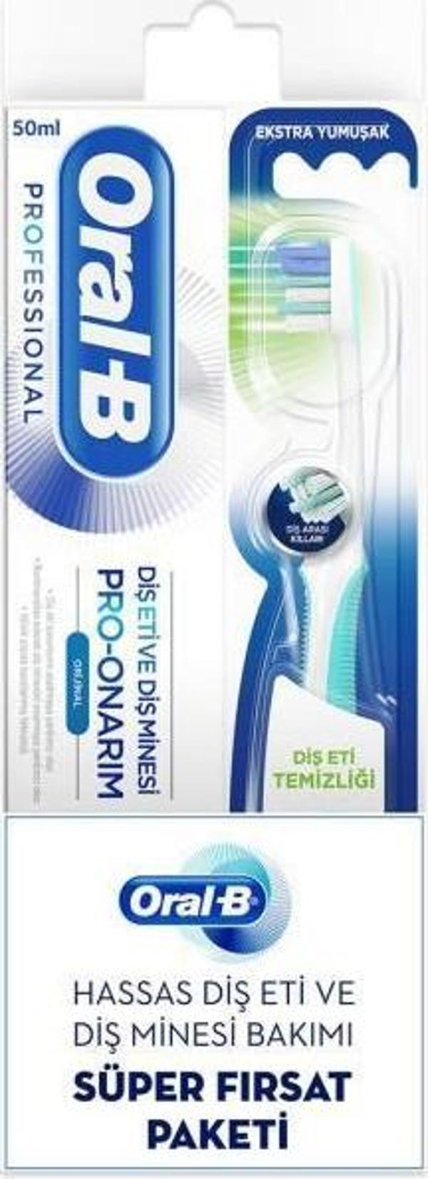 Oral-B Pro-Onarım Diş Macunu+Fırça Fırsat Paketi - Image 1