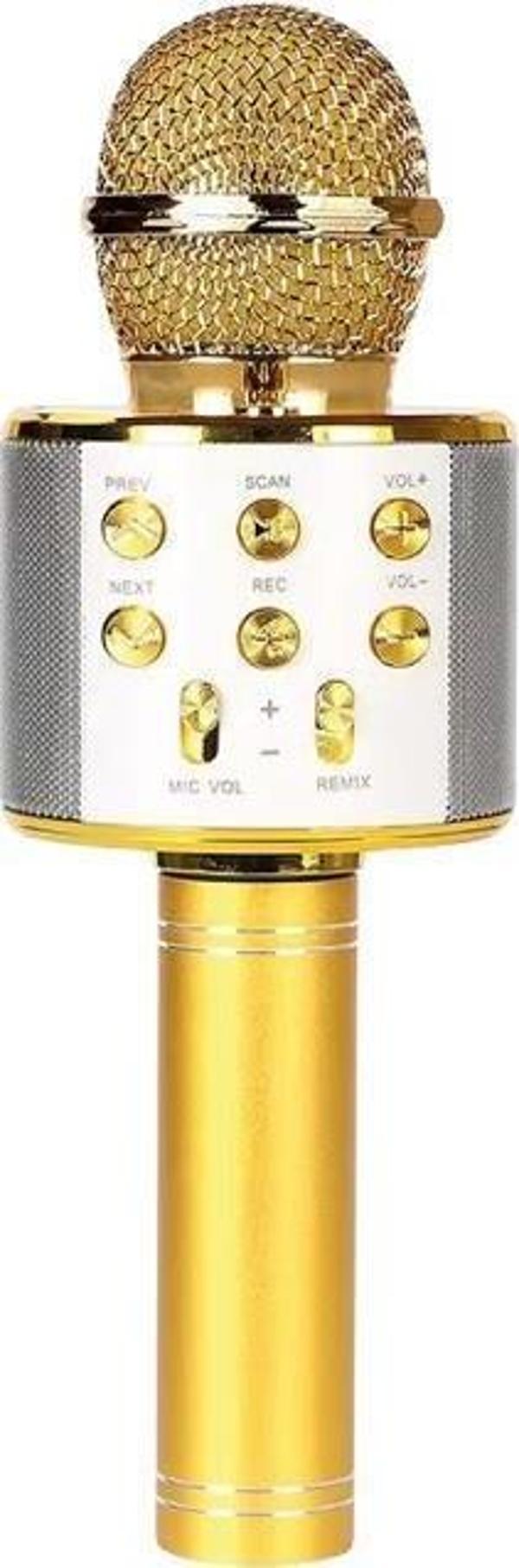 Sunix Bluetooth Kareoke Mikrofon Gold MCF-10 - Image 1