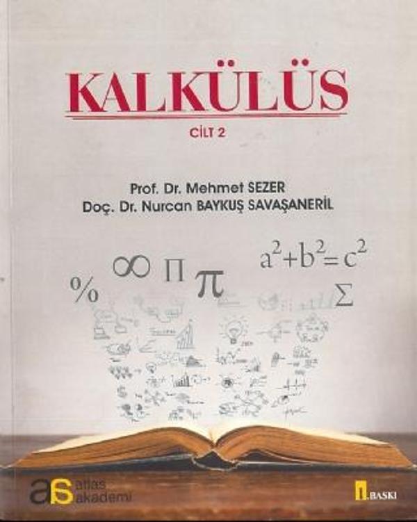 Atlas Akademi Kalkülüs Cilt 2 - Image 1