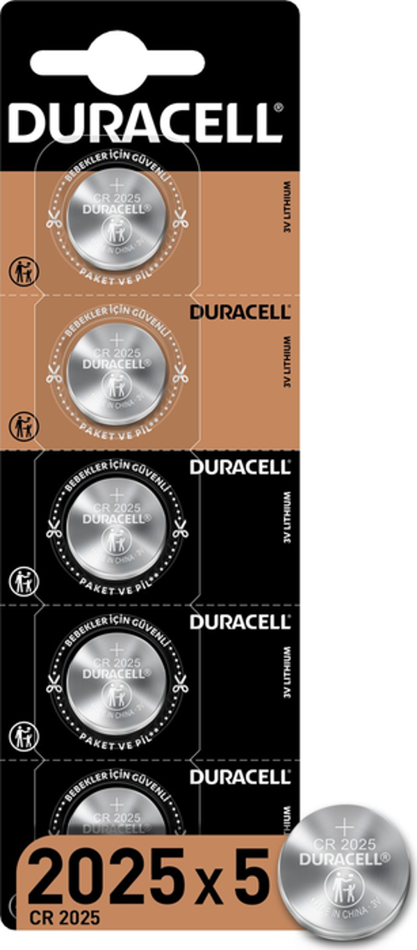 DURACELL CR2025 LITHIUM 3V PİL 5Lİ - Image 1