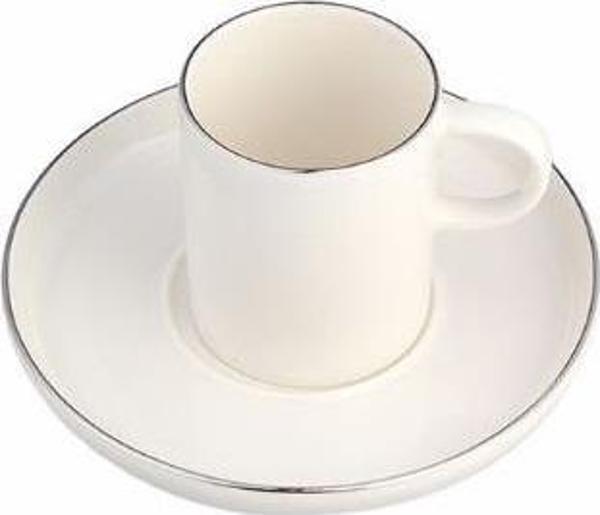 Porland Chopin Platin Serisi Kahve Fincan Takımı 2 Kişilik 4 Parça - Image 1