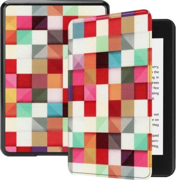 Amazon Kindle Paperwhite 4 E-Kitap Okuyucu Kılıfı Kareli Karışık - Image 1