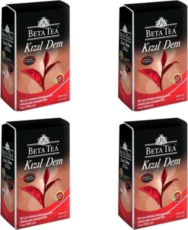 Beta Tea Kızıl Dem Çay 1 Kg X 4 Adet - Image 1