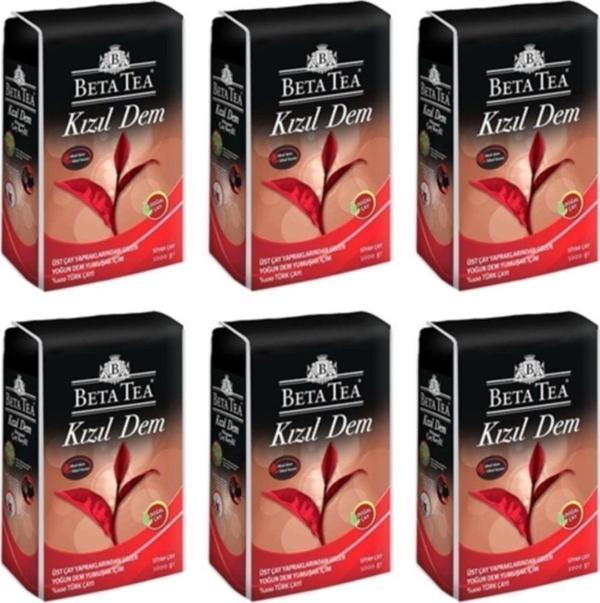 Beta Tea Kızıl Dem Çay 1 Kg X 6 Adet - Image 1