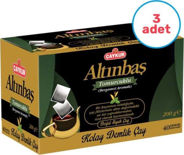 Çaykur 3 Adet Altınbaş Demlik Poşet Çay (Bergamotlu) - Image 1