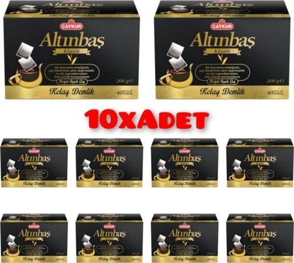 Çaykur Altınbaş Demlik Poşet 10'Lu Avantajlı Paket 200 Gr 40'Lı - Image 1