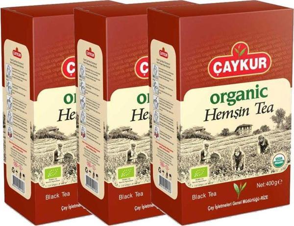 Çaykur Organik Hemşin Çayı 400 Gr Karton Kutu 3 Adet - Image 1