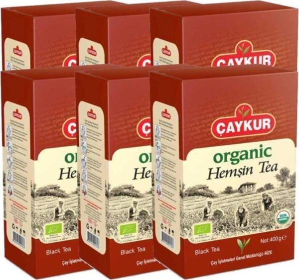Çaykur Organik Hemşin Çayı Karton Kutu 400 Gr  X 6 Adet - Image 1