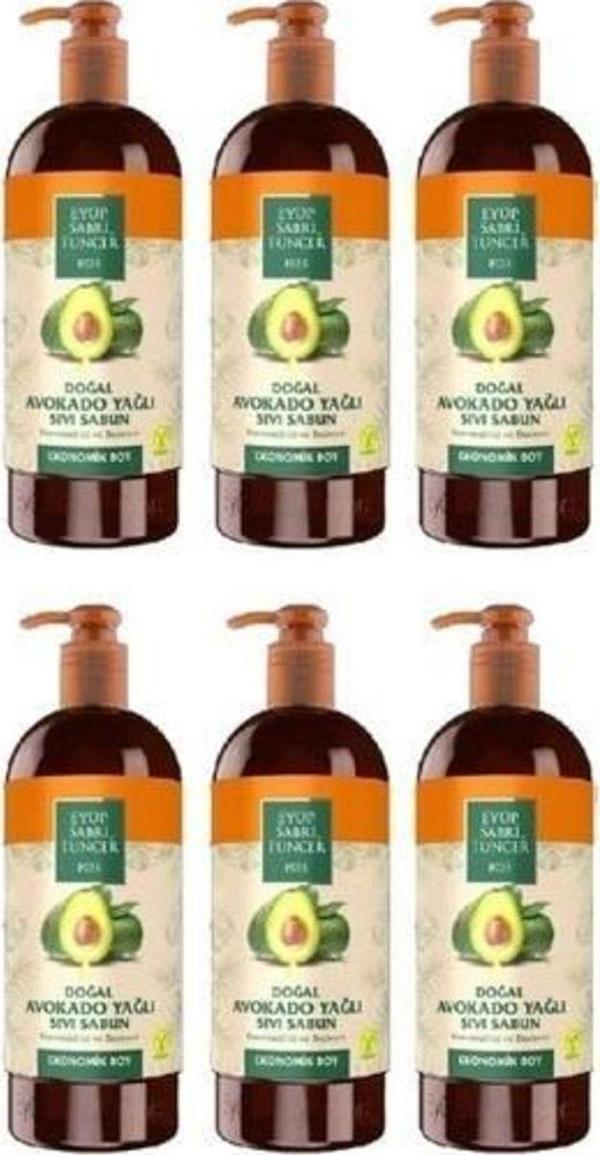 Eyüp Sabri Tuncer Doğal Avokado Yağlı Sıvı Sabun 750 Ml X 6 - Image 1