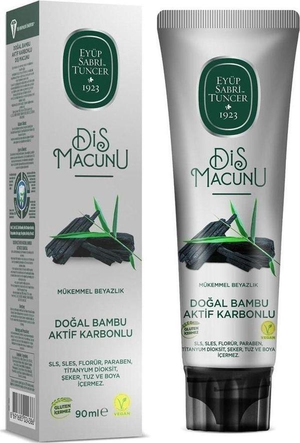 Eyüp Sabri Tuncer Doğal Bambu Aktif Karbonlu Diş Macunu 90 Ml - Image 1