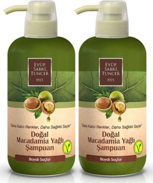 Eyüp Sabri Tuncer Doğal Macadamia Yağlı Şampuan 600 Ml Pet Şişe X 2 Adet - Image 1