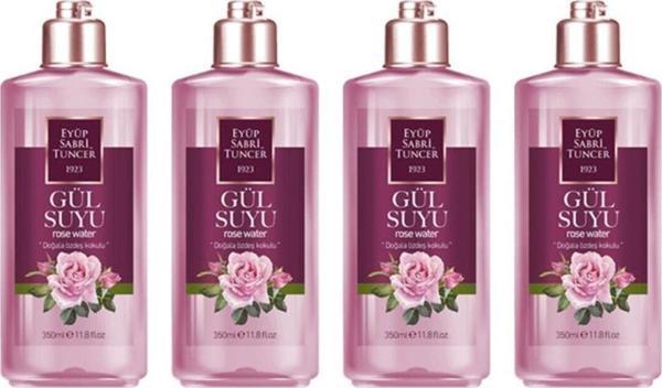 Eyüp Sabri Tuncer Pet Şişe Gül Suyu 350 Ml X 4 Adet - Image 1