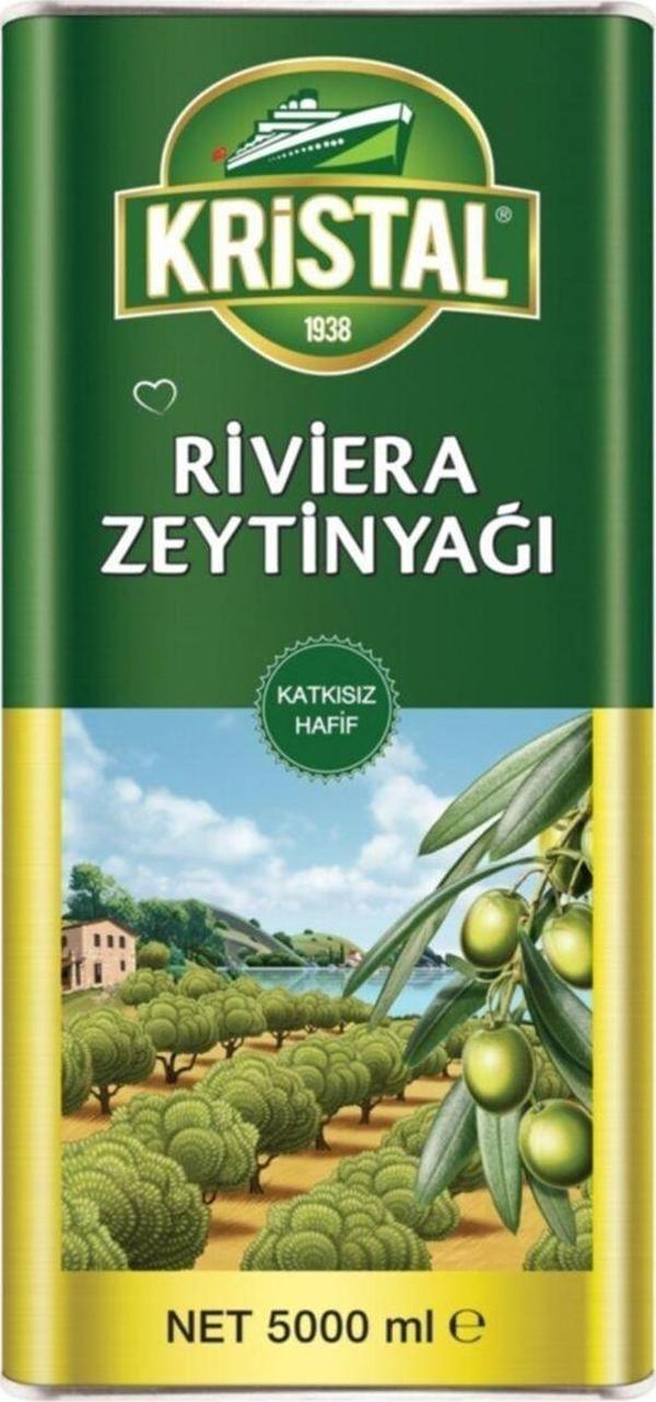 Kristal Riviera Zeytinyağı Teneke 5 L - Image 1