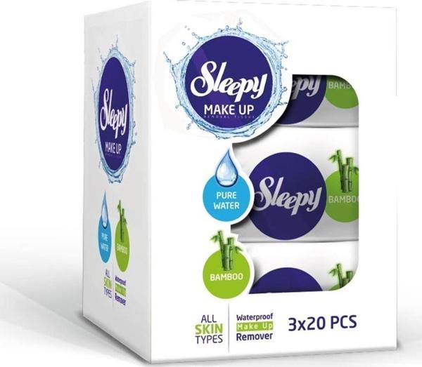 Sleepy Makyaj Temizleme Mendili Bamboo 3X20 - Image 1