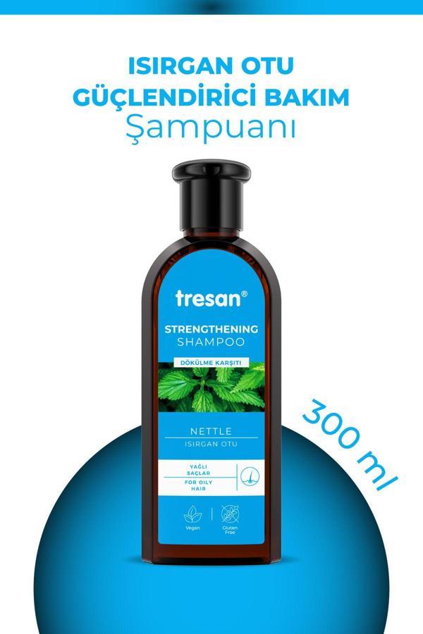 Tresan Dökülme Karşıtı Isırgan Otu Güçlendirici Bakım Şampuanı Yağlı Saçlar 300 Ml - Image 1