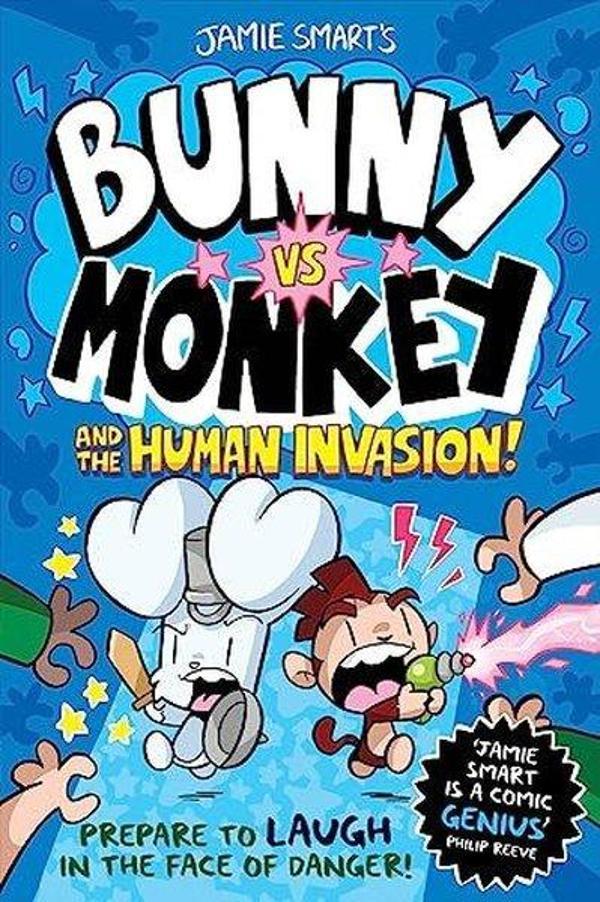 Bunny vs Monkey and the Human Invasion (Bunny vs Monkey) - David Fickling Books - Image 1