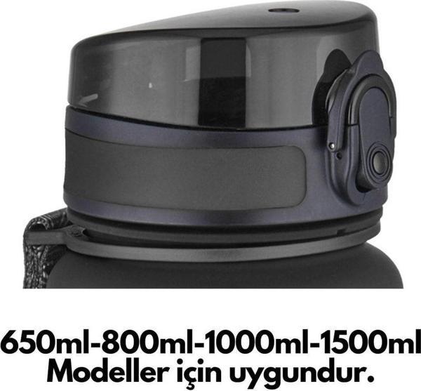 Uzspace 650ml-800ml-1000ml-1500ml Için Siyah Yedek Kapak - Image 1