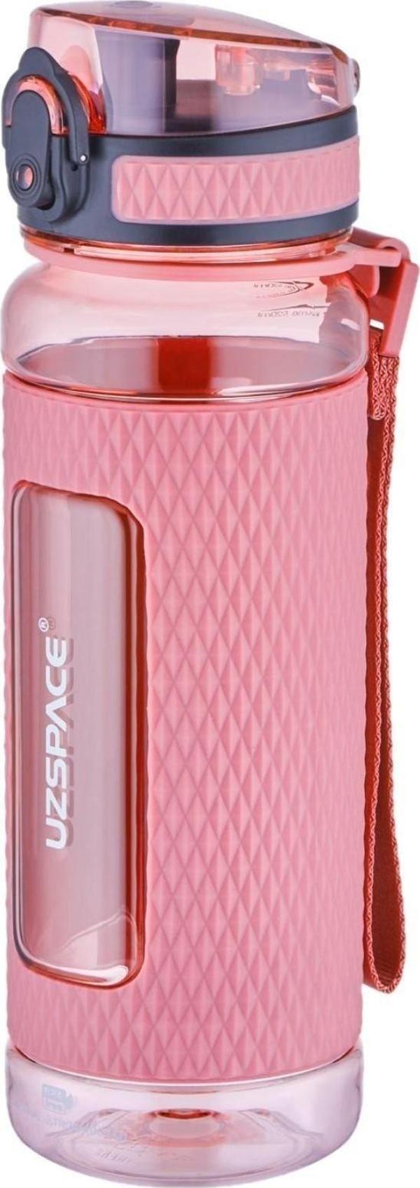 Uzspace Ff 520ml Tritan Su Matarası Silikon Korumalı Kaydırmaz Gövde - Image 1