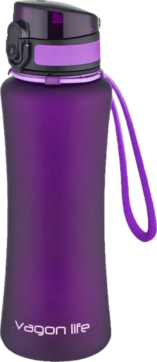 Vagonlife 550 ml Tritan  Silikon Taşıma Askılı Su Matarası - Image 1