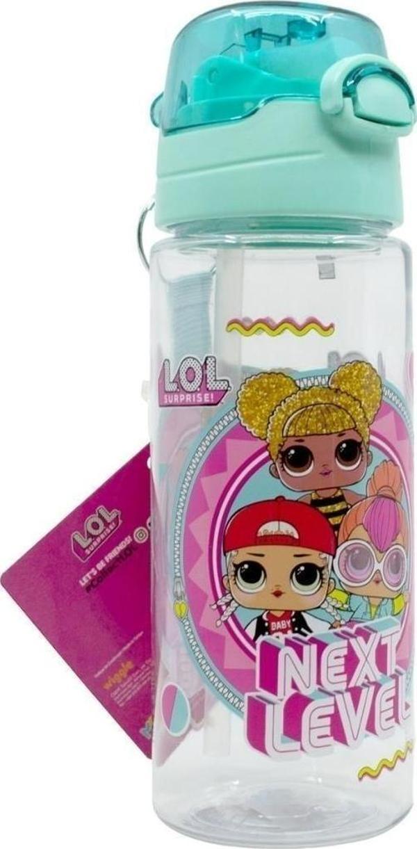 Wiggle 500ml LOL Surprise Bebek Pipetli Askılı Kilitlenebilir Su Matarası - Image 1