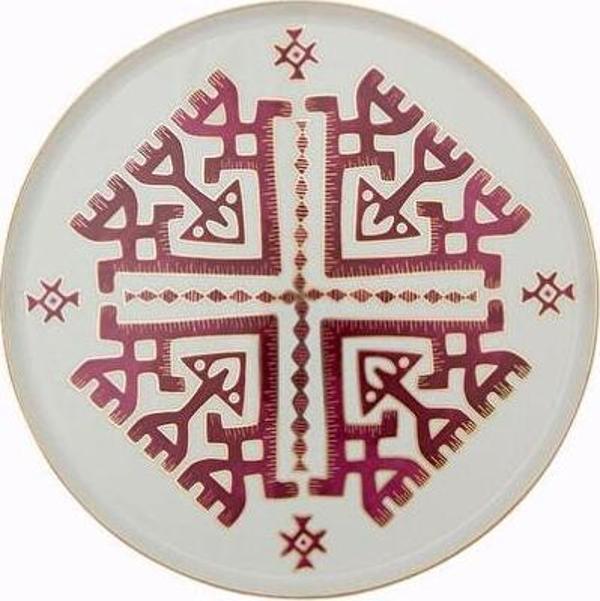 Porland Arabesque Serisi 27cm Düz Tabak Desen6 - Image 1