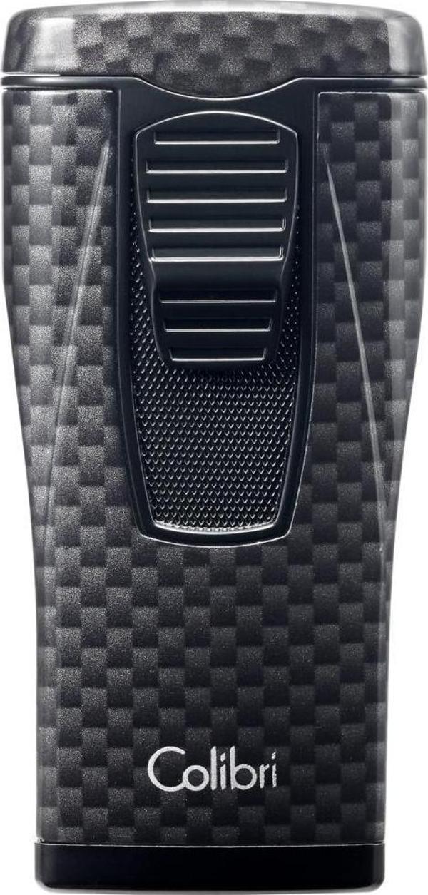 Colibri Monaco 3 Torch Pürmüz Siyah Karbon Fiber Puro Çakmağı - Image 1
