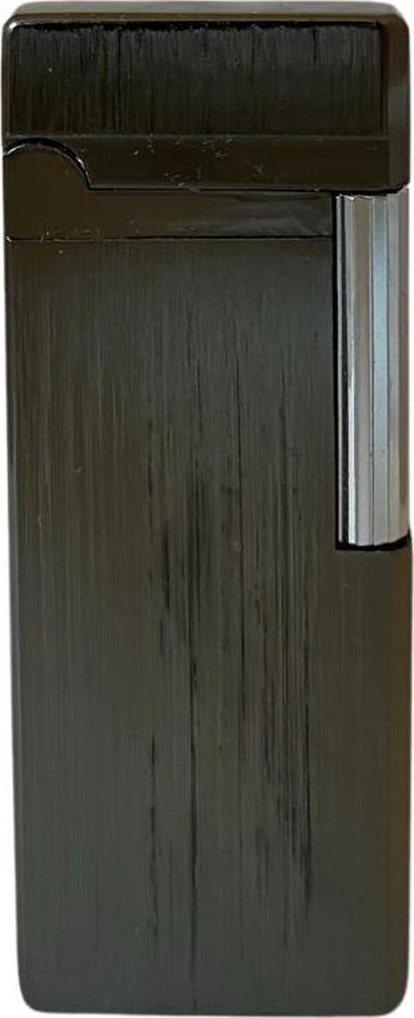 Vindiesel Fırçalı Gunmetal Slim Soft Flame Çakmak - Image 1