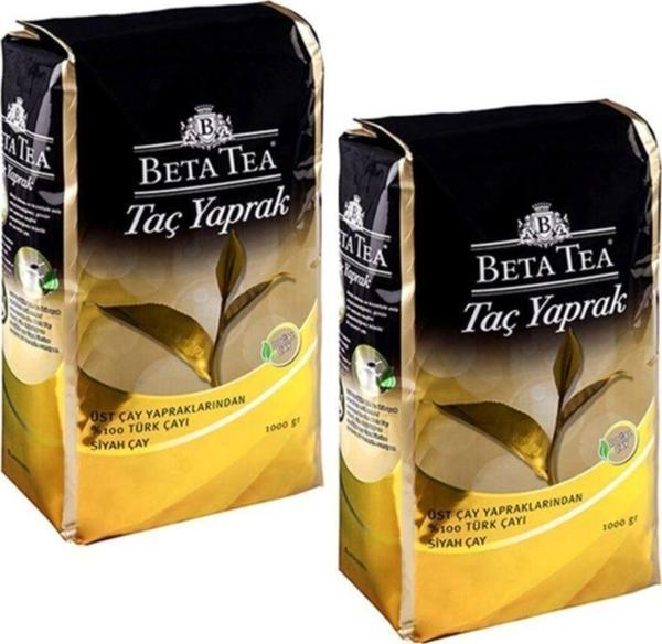Beta Tea Beta Taç Yaprak Türk Çayı 1000 Gr X 2 Adet - Image 1