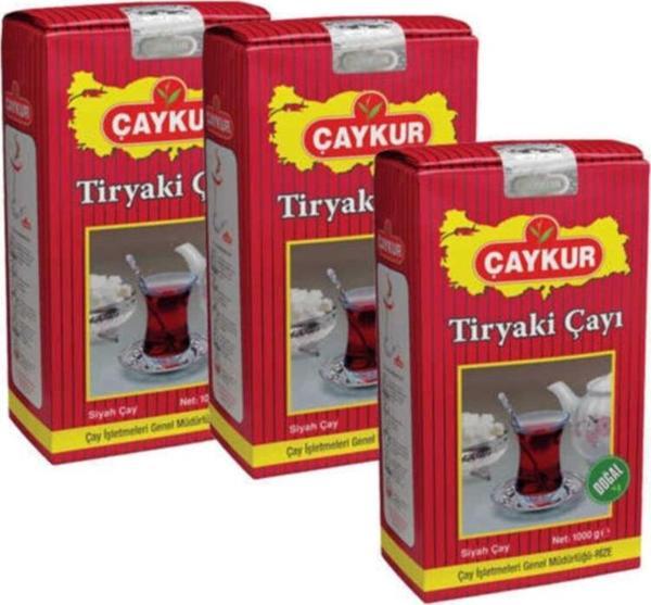 Çaykur 3 Adet Tiryaki Çay 1000Gr - Image 1