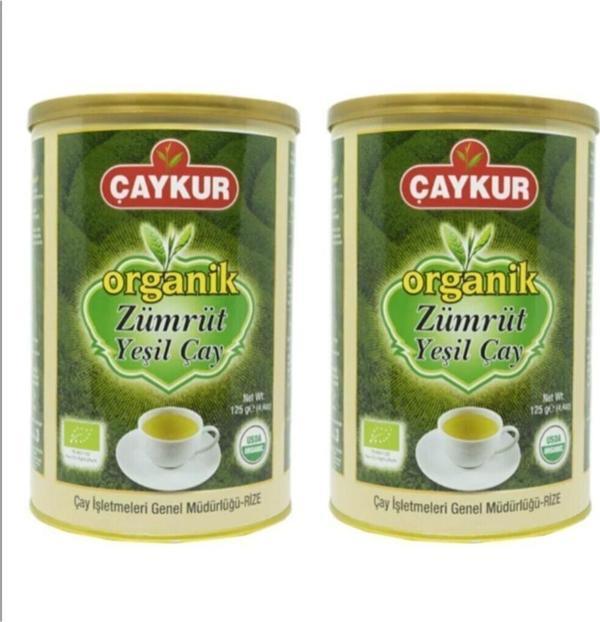 Çaykur Organik Zümrüt Yeşil Çay 125 Gr 2 Adet - Image 1
