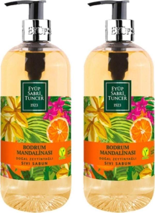 Eyüp Sabri Tuncer Bodrum Mandalinası Doğal Zeytinyağlı Sıvı Sabun 500 Ml - 2 Adet - Image 1