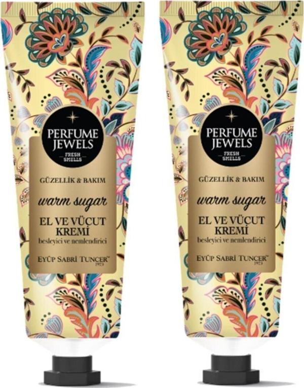 Eyüp Sabri Tuncer Perfume Jewels Warm Sugar El Ve Vücut Kremi 50 Ml Tüp X 2 Adet - Image 1
