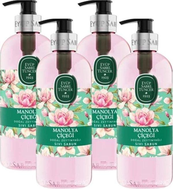 Eyüp Sabri Tuncer Sıvı Sabun Manolya Çiçeği 500 Ml X 4 - Image 1