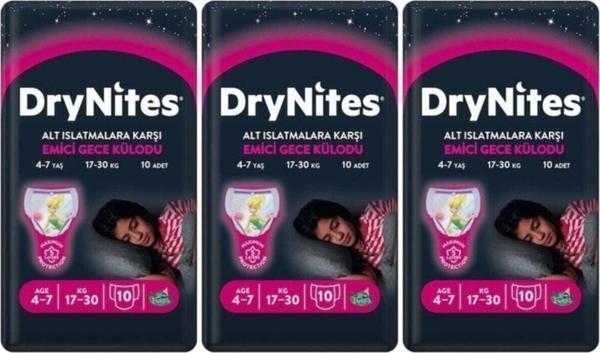 Huggies Drynites Kız Gece Emici Külodu 4-7 Yaş 30 Adet - Image 1